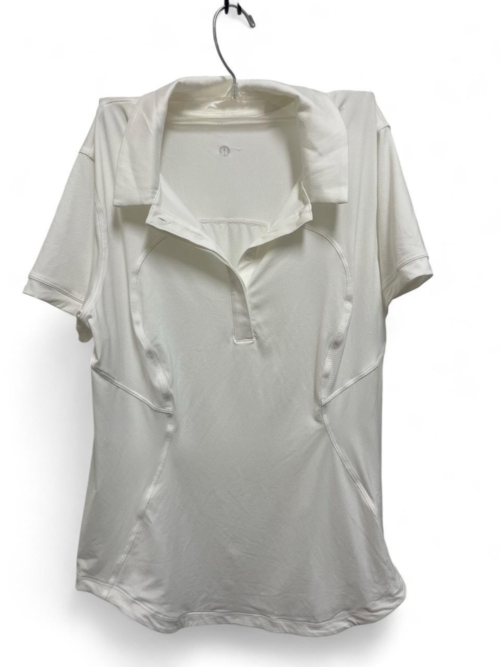 lululemon athletica White Short Sleeve Polo Shirt